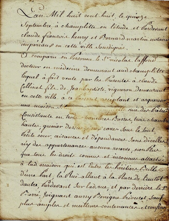 Vente maison &agrave; Champlitte